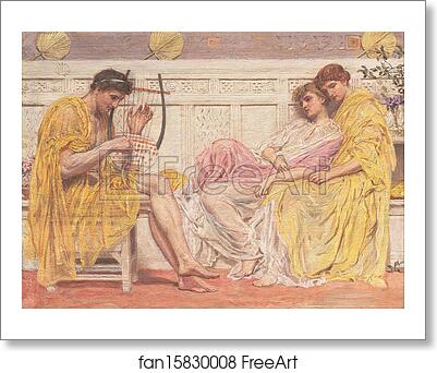 Free art print of A Musician by Albert Joseph Moore Free art print of A Musician by Albert Joseph Moore