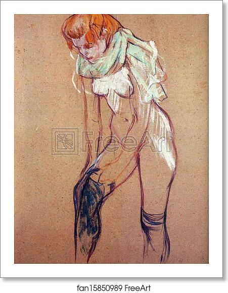 Free art print of Study for Woman Putting on Her Stocking by Henri De Toulouse-Lautrec Free art print of Study for Woman Putting on Her Stocking by Henri De Toulouse-Lautrec