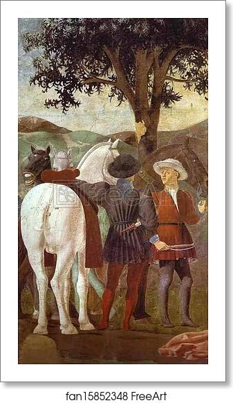 Free art print of Legend of the True Cross: Adoration of the Wood. Detail by Piero Della Francesca Free art print of Legend of the True Cross: Adoration of the Wood. Detail by Piero Della Francesca