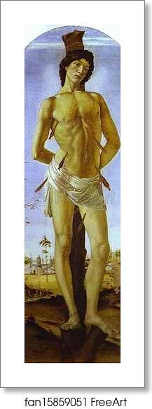 Free art print of St. Sebastian by Alessandro Botticelli