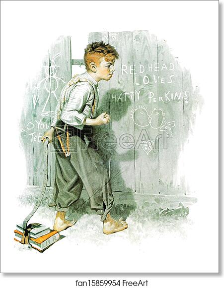 Free art print of Redhead Loves Hatty by Norman Rockwell Free art print of Redhead Loves Hatty by Norman Rockwell