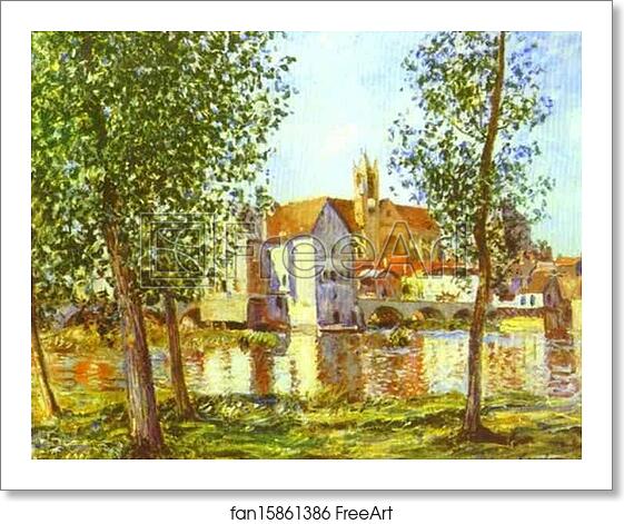 Free art print of Moret-sur-Loing in Morning Sun by Alfred Sisley Free art print of Moret-sur-Loing in Morning Sun by Alfred Sisley