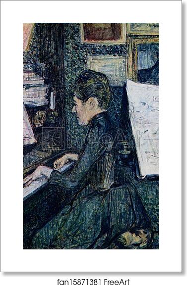 Free art print of Mademoiselle Dihau at the Piano by Henri De Toulouse-Lautrec Free art print of Mademoiselle Dihau at the Piano by Henri De Toulouse-Lautrec