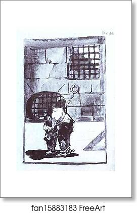 Free art print of The Prisoners in Chains by Francisco De Goya Y Lucientes