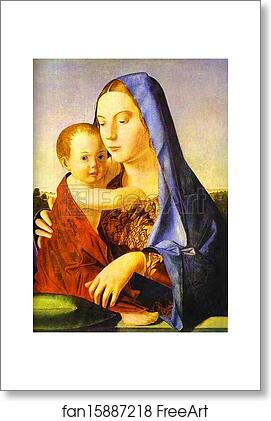 Free art print of Madonna and Child by Antonello Da Messina