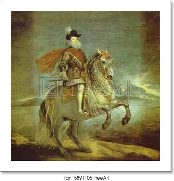 Free art print of Philip III on Horseback by Diego Velázquez Free art print of Philip III on Horseback by Diego Velázquez