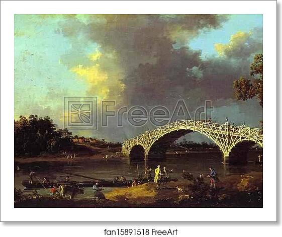 Free art print of Old Walton Bridge by Giovanni Antonio Canale, Called Canaletto Free art print of Old Walton Bridge by Giovanni Antonio Canale, Called Canaletto
