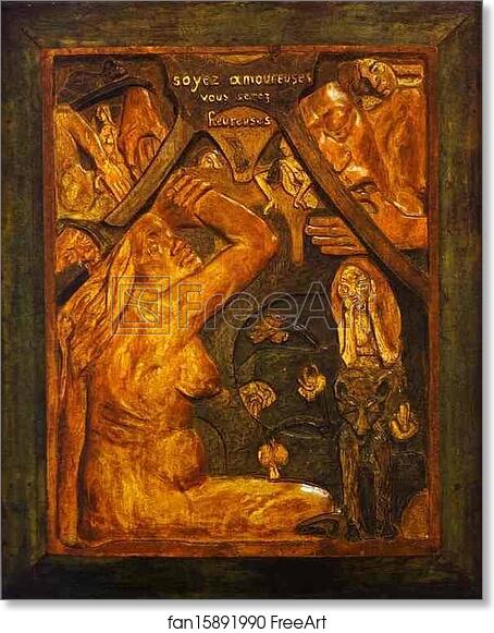 Free art print of Be in Love and You Will Be Happy by Paul Gauguin