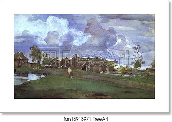 Free art print of Village by Valentin Serov Free art print of Village by Valentin Serov