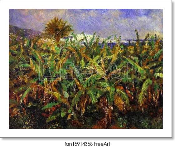 Free art print of Field of Banana Trees by Pierre-Auguste Renoir Free art print of Field of Banana Trees by Pierre-Auguste Renoir