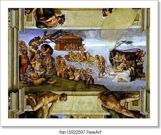 Free art print of The Flood by Michelangelo Free art print of The Flood by Michelangelo