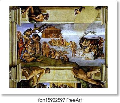 Free art print of The Flood by Michelangelo