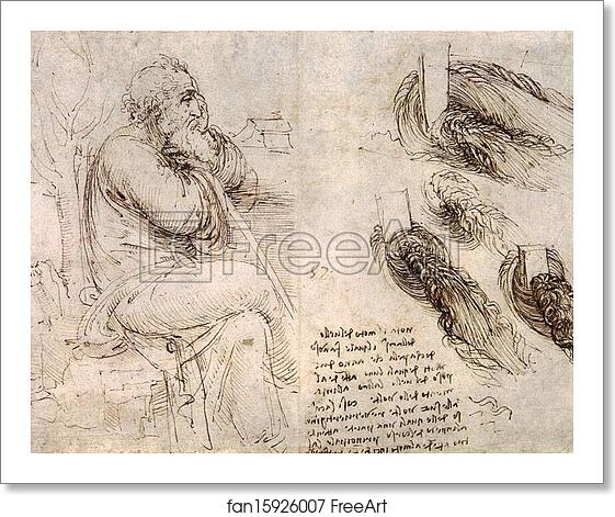 Free art print of Old Man with Water Studies by Leonardo Da Vinci Free art print of Old Man with Water Studies by Leonardo Da Vinci
