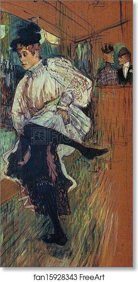 Free art print of Jane Avril Dancing by Henri De Toulouse-Lautrec