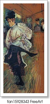 Free art print of Jane Avril Dancing by Henri De Toulouse-Lautrec