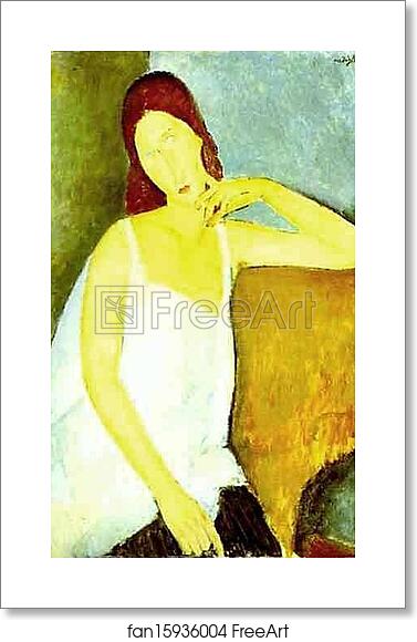 Free art print of Portrait of Jeanne Hébuterne (1898 -1920), Common-Law Wife of Amedeo Modigliani by Amedeo Modigliani Free art print of Portrait of Jeanne Hébuterne (1898 -1920), Common-Law Wife of Amedeo Modigliani by Amedeo Modigliani