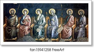 Free art print of The Last Judgment. Seated Apostles. Detail by Pietro Cavallini