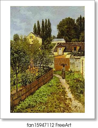Free art print of Garden Path in Louveciennes (Chemin de l'Etarché) by Alfred Sisley