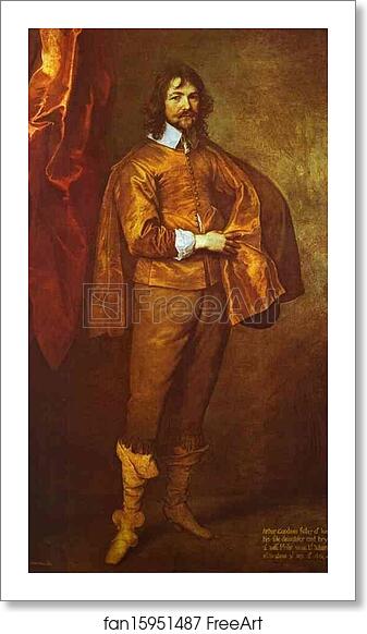 Free art print of Arthur Goodwin by Sir Anthony Van Dyck