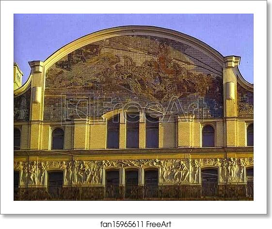 Free art print of The part of the facade of the Hotel Methropol with Vrubel's tile panel by Mikhail Vrubel Free art print of The part of the facade of the Hotel Methropol with Vrubel's tile panel by Mikhail Vrubel