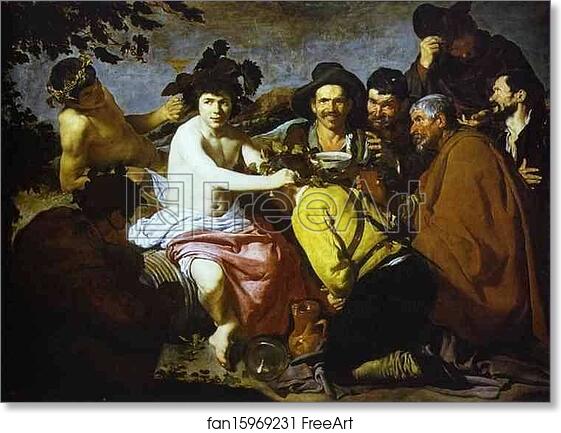 Free art print of Bachus by Diego Velázquez