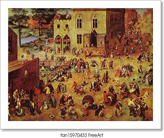 Free art print of Children's Games by Pieter Bruegel The Elder Free art print of Children's Games by Pieter Bruegel The Elder