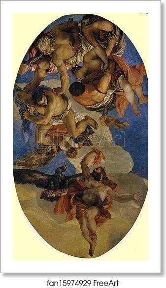 Free art print of Jupiter Expelling the Vices by Paolo Veronese