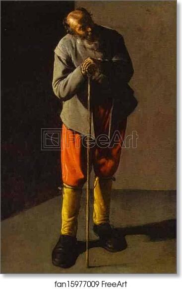 Free art print of The Old Man by Georges De La Tour