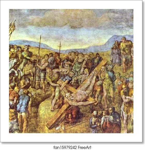 Free art print of Crucifixion of Saint Peter by Michelangelo Free art print of Crucifixion of Saint Peter by Michelangelo