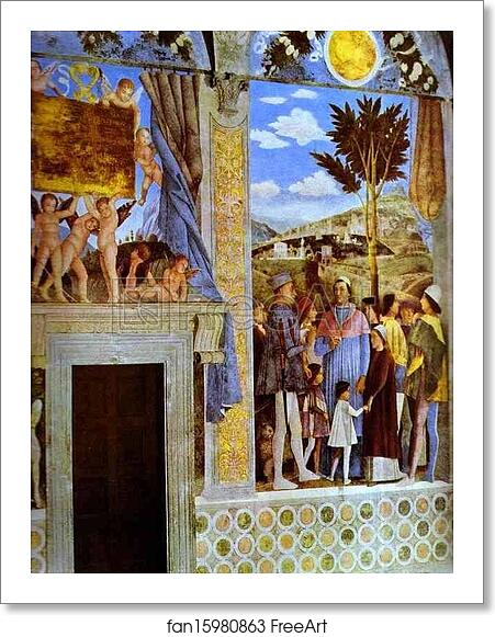 Free art print of Marquess Ludovico Greeting His Son Cardinal Francesco Gonzaga by Andrea Mantegna Free art print of Marquess Ludovico Greeting His Son Cardinal Francesco Gonzaga by Andrea Mantegna