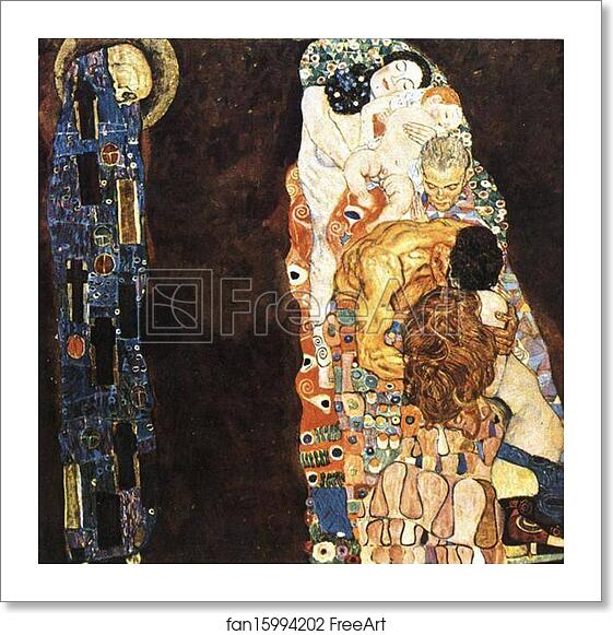 Free Art Print Of Death And Life By Gustav Klimt 1908 1916 Oil On Canvas 178 X 198 Cm From Die Kunst Xxvii 1913 Freeart Fan