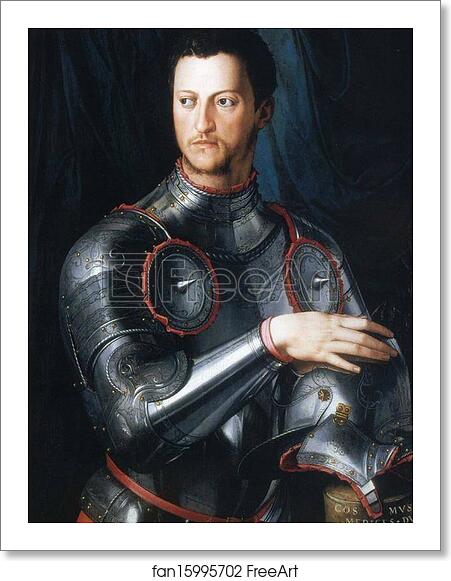 Free art print of Portrait of Cosimo I de'Medici in Armor by Agnolo Bronzino Free art print of Portrait of Cosimo I de'Medici in Armor by Agnolo Bronzino