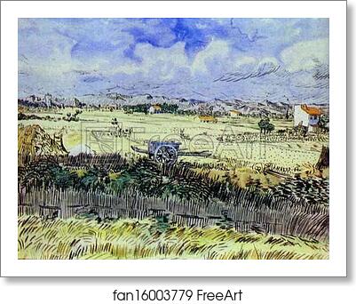 Free art print of Blue Cart by Vincent Van Gogh