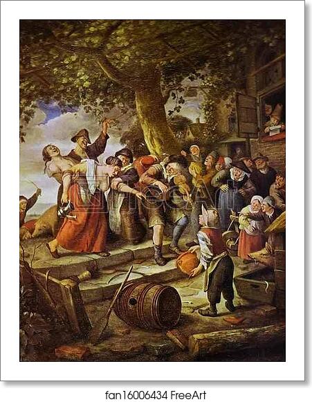 Free art print of The Drunken Woman by Jan Steen Free art print of The Drunken Woman by Jan Steen