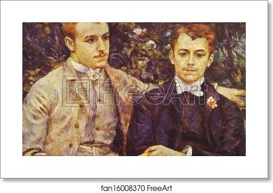 Free art print of Charles and Georges Durand-Ruel by Pierre-Auguste Renoir