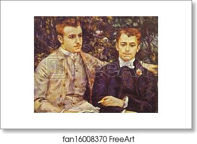 Free art print of Charles and Georges Durand-Ruel by Pierre-Auguste Renoir