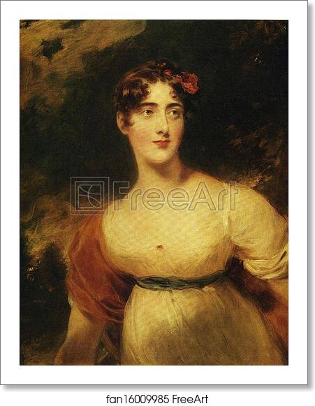Free art print of Portrait of Lady Emily Harriet Wellesley-Pole, Later Lady Raglan by Sir Thomas Lawrence Free art print of Portrait of Lady Emily Harriet Wellesley-Pole, Later Lady Raglan by Sir Thomas Lawrence