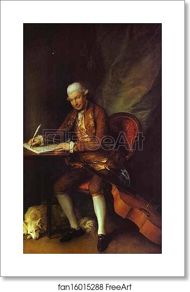 Free art print of Carl Friedrich Abel by Thomas Gainsborough Free art print of Carl Friedrich Abel by Thomas Gainsborough
