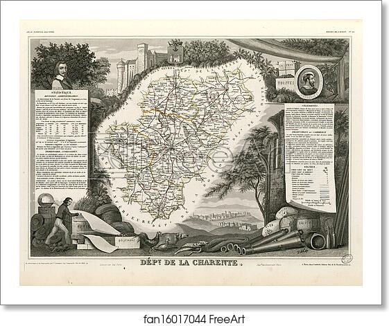 Free art print of Dépt. de la Charente (région de l'ouest) by Victor Jules Levasseur Free art print of Dépt. de la Charente (région de l'ouest) by Victor Jules Levasseur