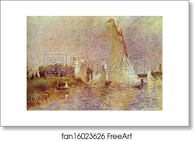Free art print of Sailboats at Argenteuil by Pierre-Auguste Renoir