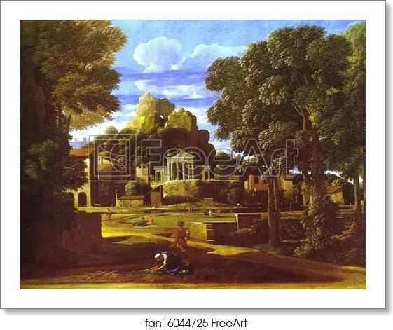 Free art print of Landscape with the Cinders of Phocion by Nicolas Poussin Free art print of Landscape with the Cinders of Phocion by Nicolas Poussin