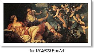 Free art print of Diana and Endymion by Jacopo Robusti, Called Tintoretto