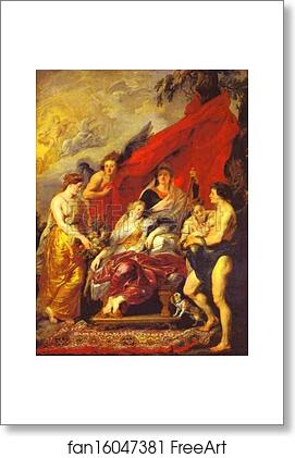 Free art print of The Birth of Louis XIII by Peter Paul Rubens