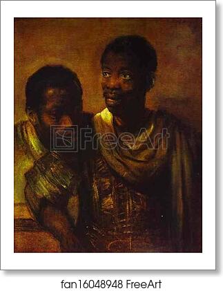 Free art print of Two Negroes by Rembrandt Harmenszoon Van Rijn