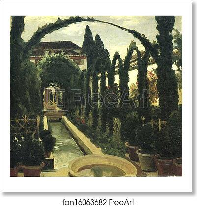 Free art print of Garden of Generalife by Frederick Leighton Free art print of Garden of Generalife by Frederick Leighton