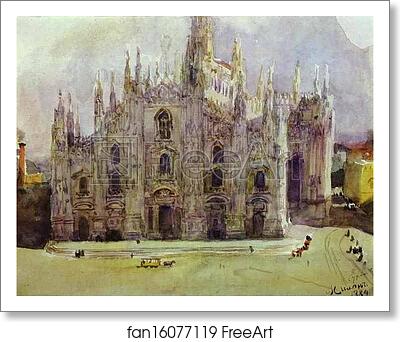 Free art print of Milan's Cathedral by Vasily Surikov Free art print of Milan's Cathedral by Vasily Surikov