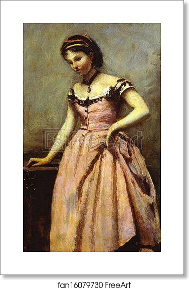 Free art print of Young Woman in a Pink Dress by Jean-Baptiste-Camille Corot Free art print of Young Woman in a Pink Dress by Jean-Baptiste-Camille Corot