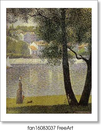 Free art print of La Siene a Courbevoie by Georges Seurat