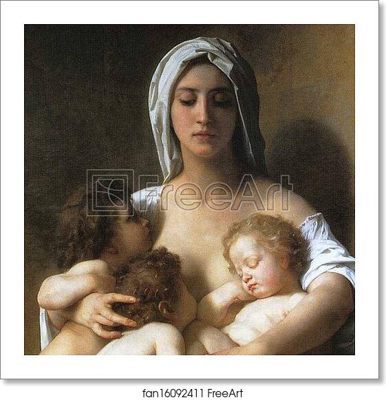 Free art print of Charity. Detail by William-Adolphe Bouguereau Free art print of Charity. Detail by William-Adolphe Bouguereau