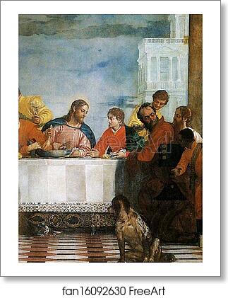 Free art print of Feast in the House of Levi. Detail by Paolo Veronese